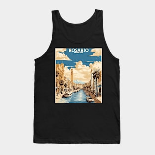 Rosario Argentina Vintage Tourism Poster Tank Top